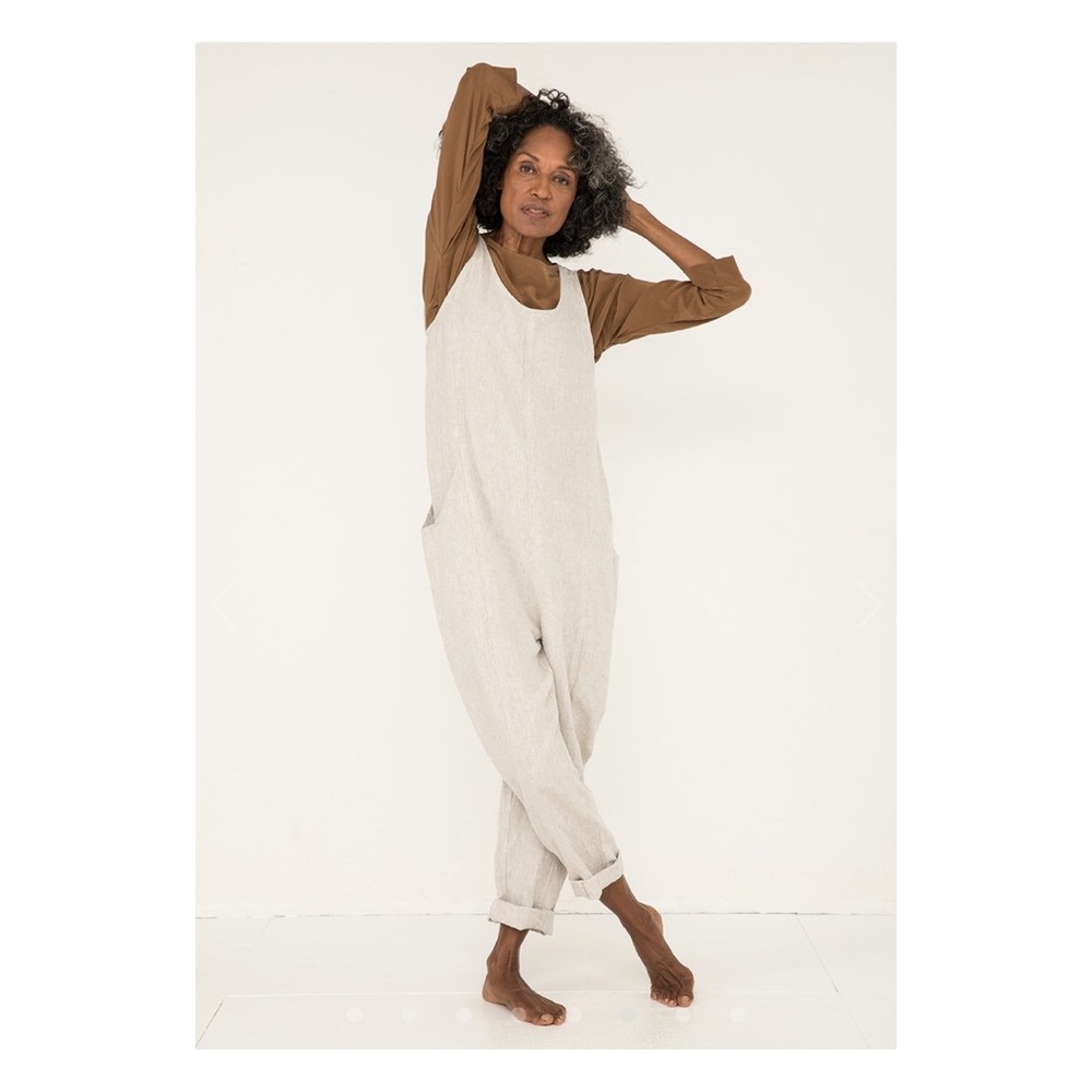 Elizabeth Suzann Clyde jumpsuit XS-R flax